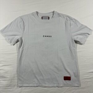 CHNGE Shirt Men's Medium Short Sleeve One Race Human Graphic Organic Cotton